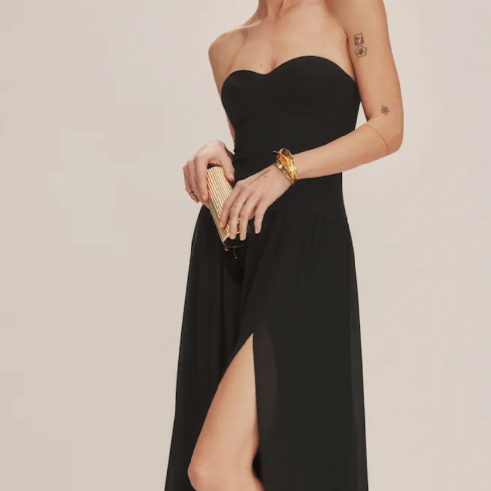 Reformation Leilani Dress Black - Size 6